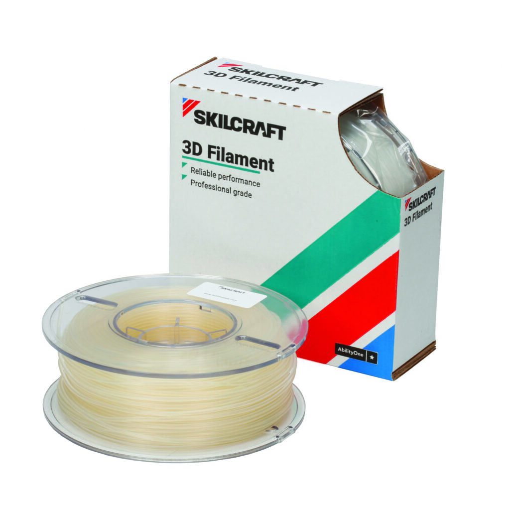 3D Printer Filament, Polylactic Fuel Filament, Natural, 1kg of 2.85mm