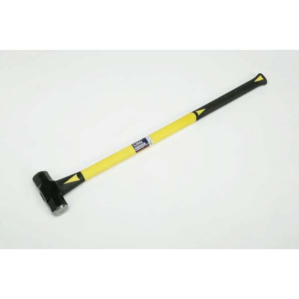 6-Pound Sledge Hammer With Fiberglass Handle - Heavy Duty Demolition & Driving Tool